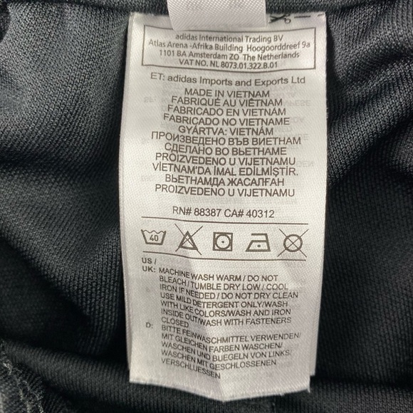 Adidas climacool athletic athleisure black 3 stripe pants sz small - Picture 8 of 14